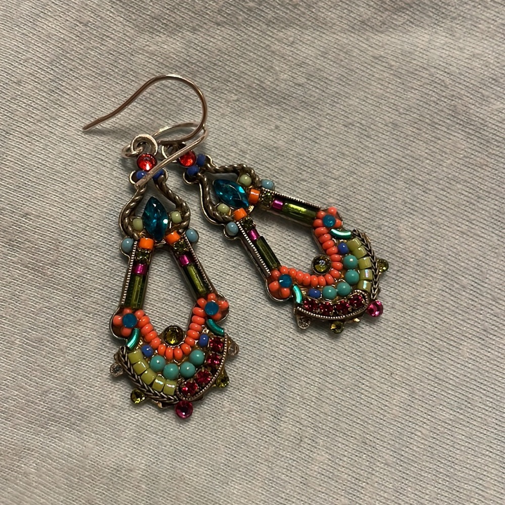 Alpaca Silver Statement Dangle Earrings - image 8